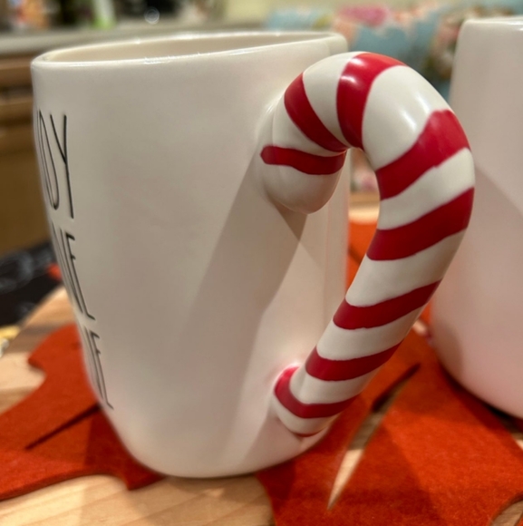 2 piece Christmas Candy Cane Lane pair of mugs BRAND NEW - Picture 3 of 4